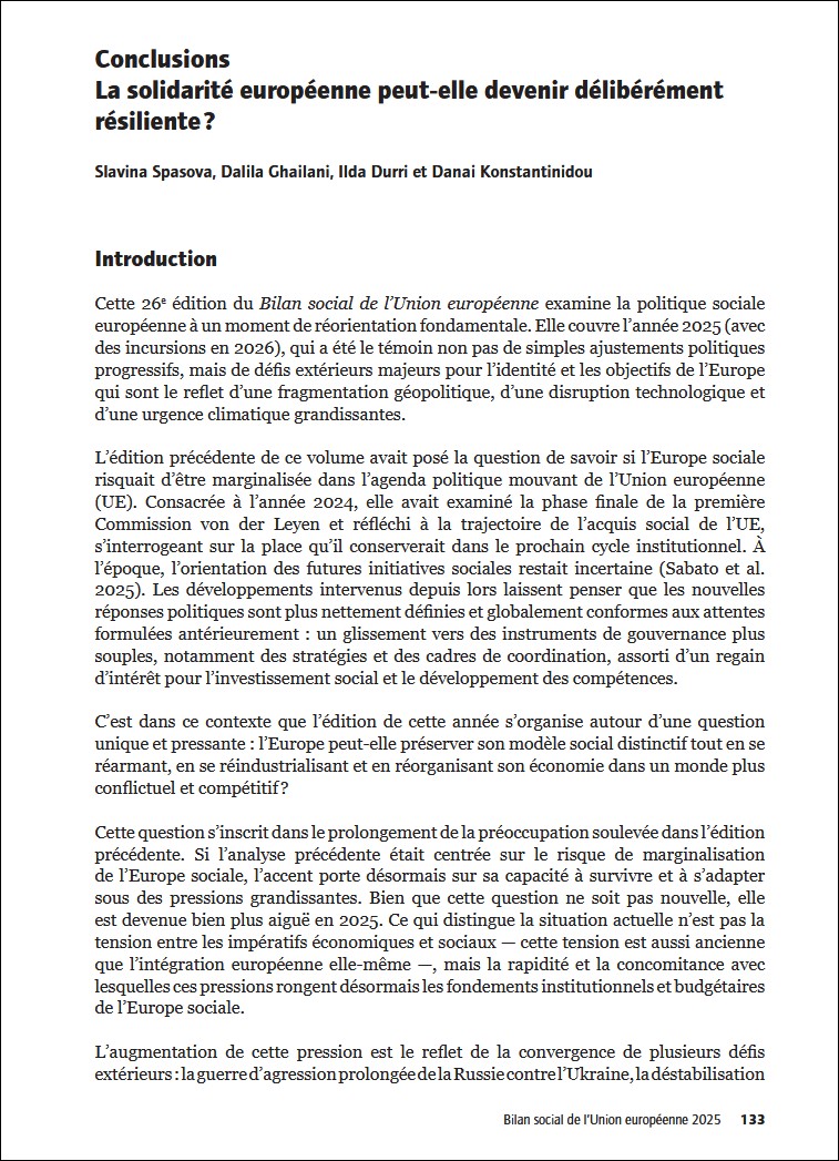 Bilan social de l'Union européenne 2025 - image du chapitre de conclusion