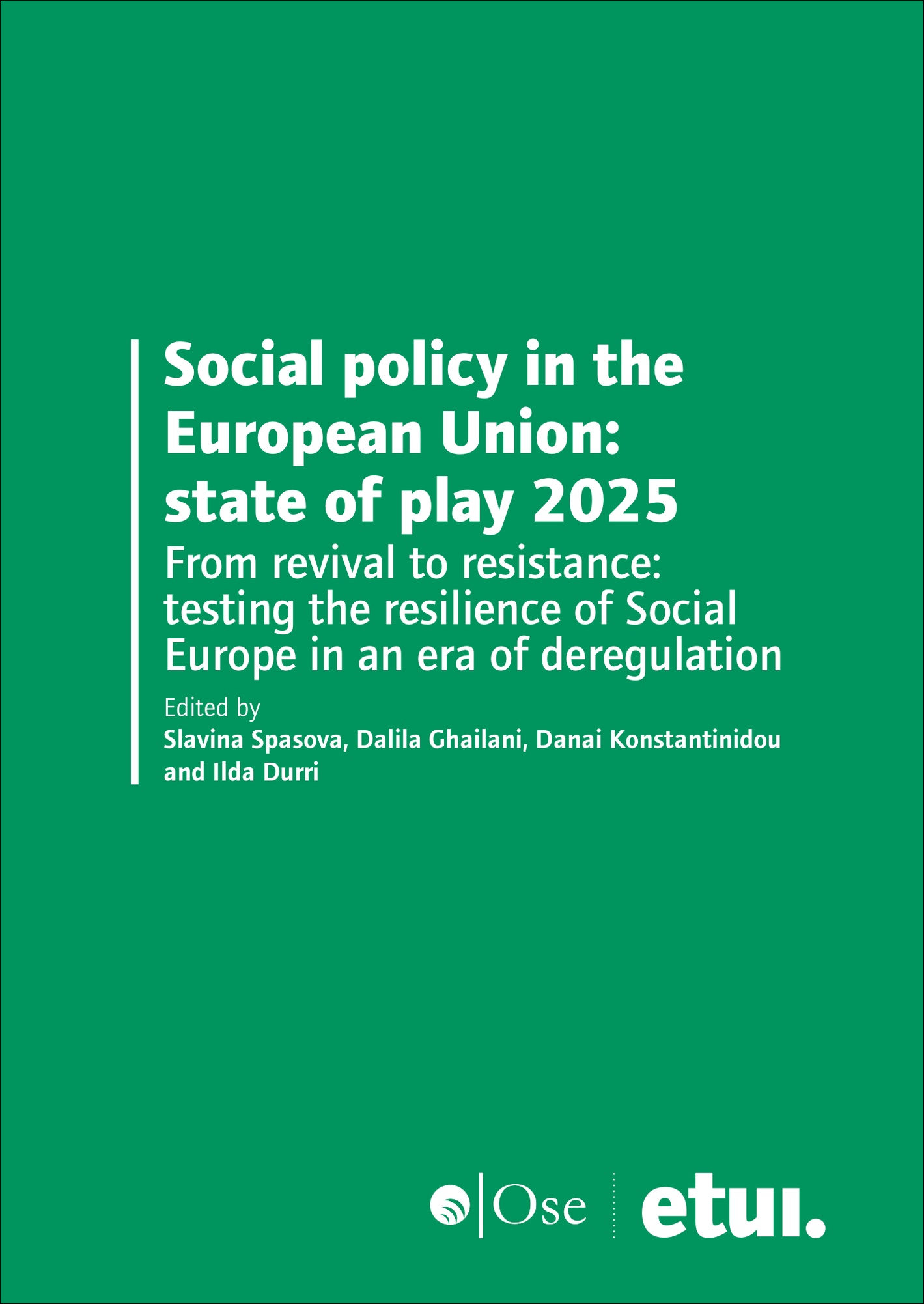 Cover Social Policy in the European Union: State of Play 2025 EN